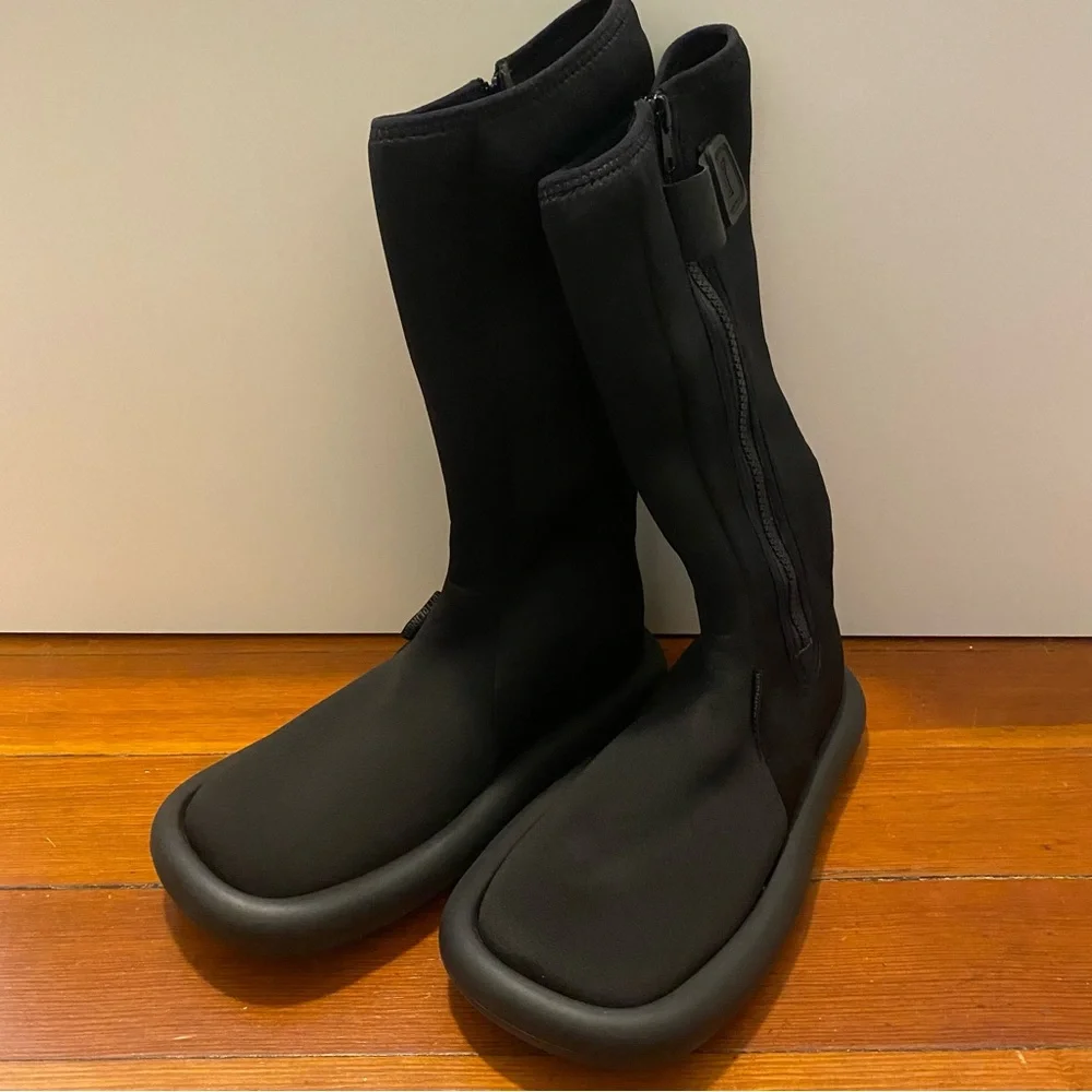 Black Combat & Moto Boots - Picture 3 of 10